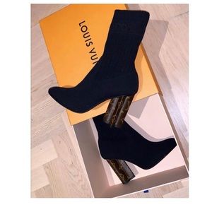 noir silhouette ankle boot louis vuitton